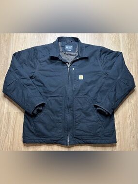 Carhartt Washed Duck Sherpa Lined Jacket Men's Size L Loose Fit